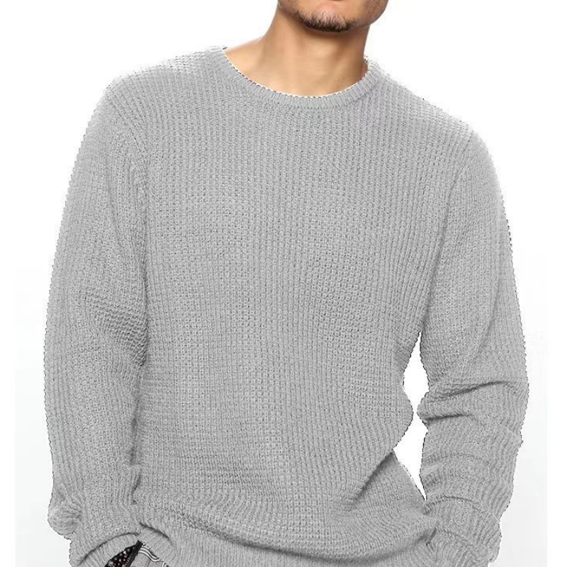 เสื้อสเวตเตอร์ถักสำหรับผู้ชาย  - Ribbed Knit Sweater บทวิจารณ์และราคา