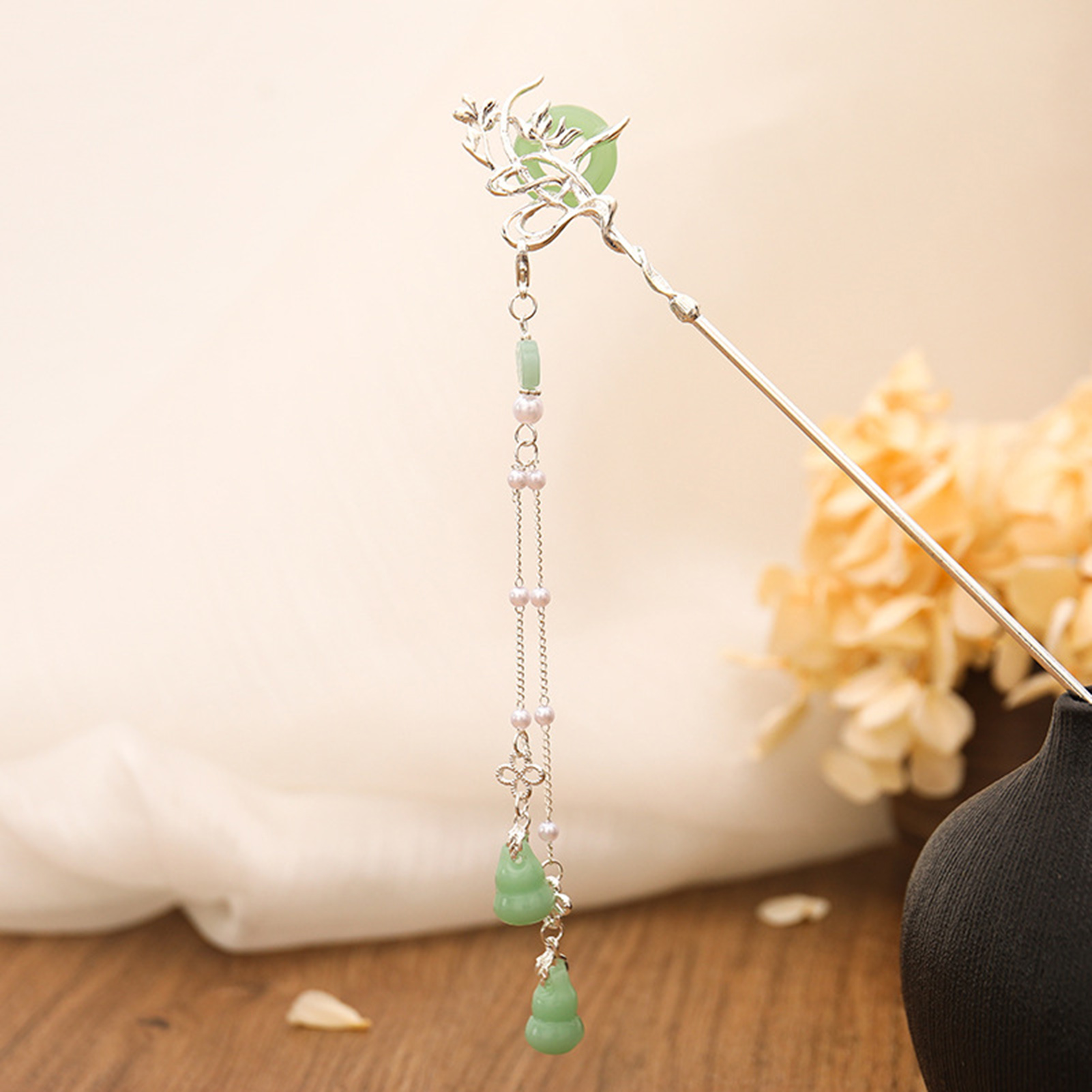 สไตล์จีนแก้วสําหรับผู้หญิงEleg - Women Fashion Jewellery บทวิจารณ์และราคา