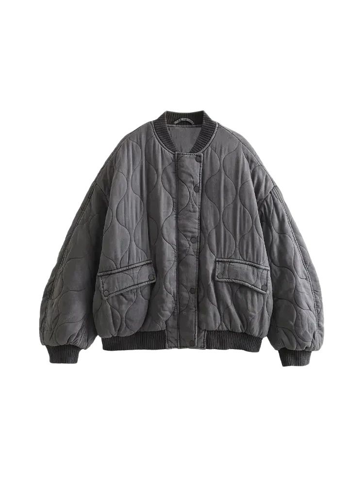 เสื้อแจ็คเก็ตบอมเบอร์ผู้หญิงทร - Women'S Fashion Bomber Jacket บทวิจารณ์และราคา
