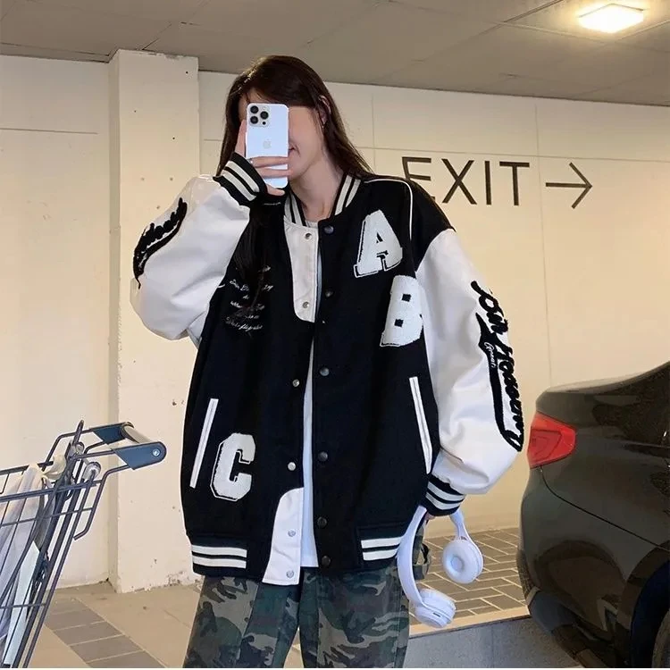 Y2k Lamb Wool Bomber Jacketหญิ - Women'S Fashion Bomber Jacket บทวิจารณ์และราคา