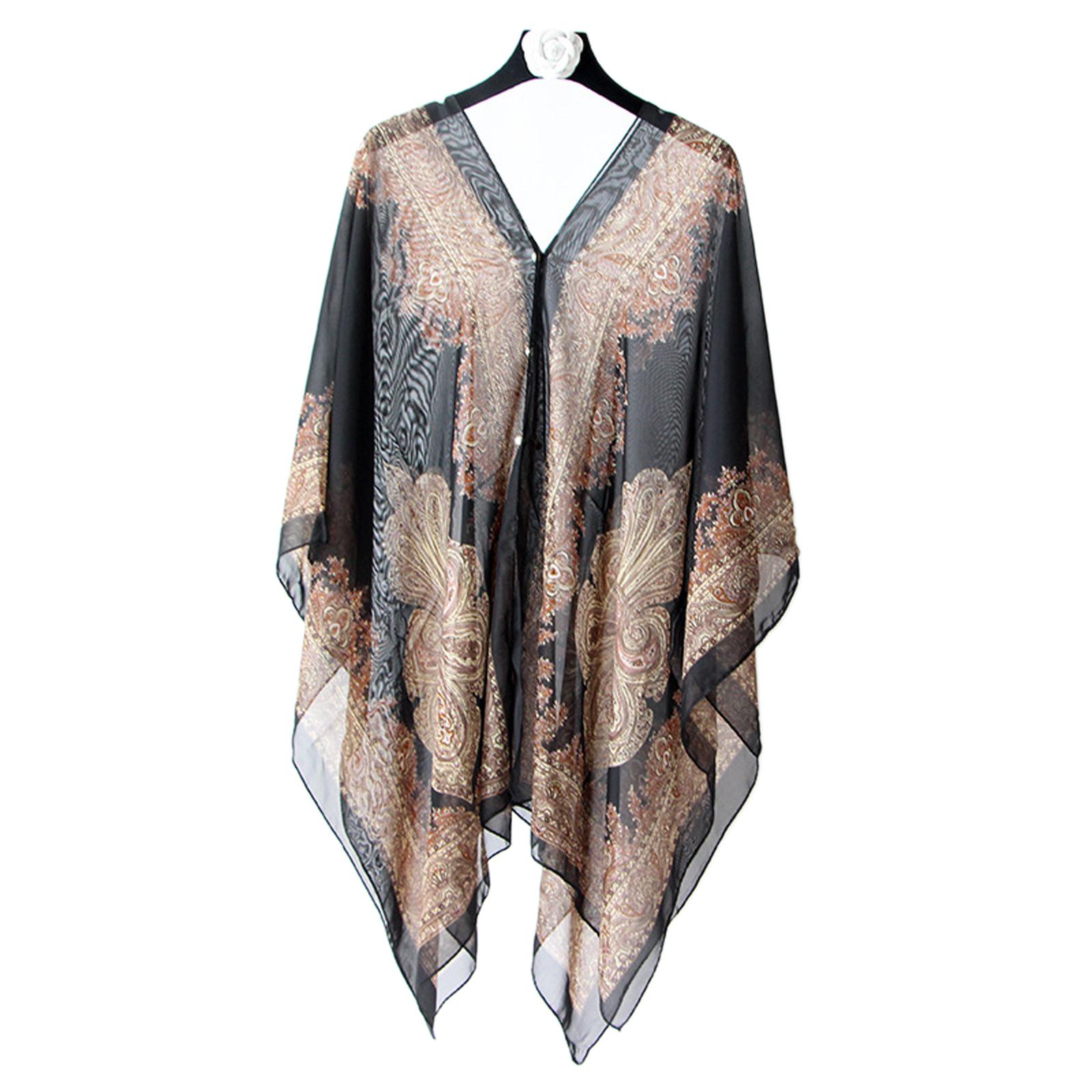 ผ้าคลุมกันแดดชายหาด 5 สี ผ้าพั - Women'S Fashion Poncho บทวิจารณ์และราคา