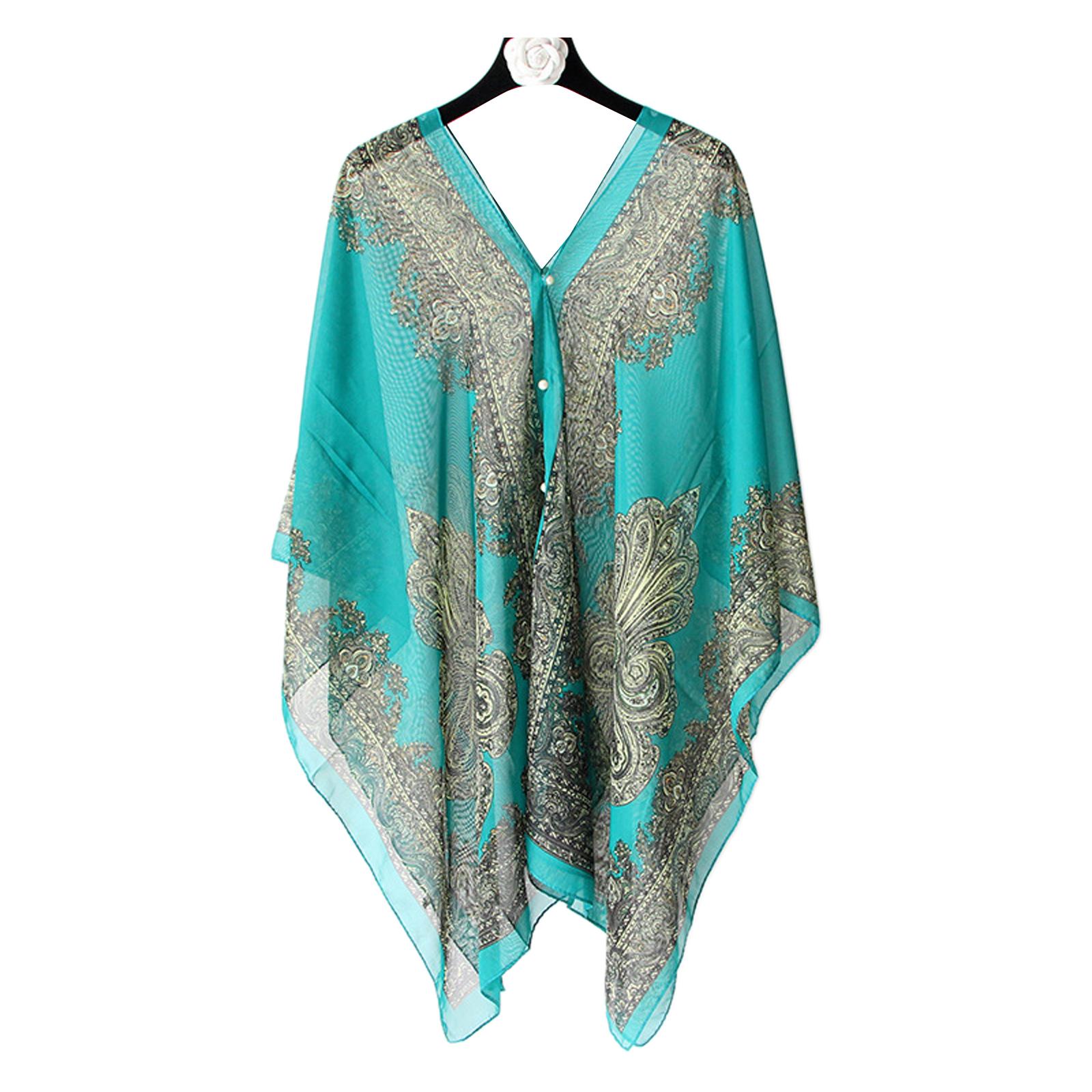 ผ้าคลุมกันแดดชายหาด 5 สี ผ้าพั - Women'S Fashion Poncho บทวิจารณ์และราคา