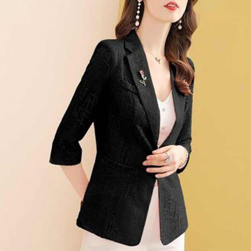 เสื้อเบลเซอร์ผู้หญิงสีพื้นเรีย - Blazer Women Oversized บทวิจารณ์และราคา