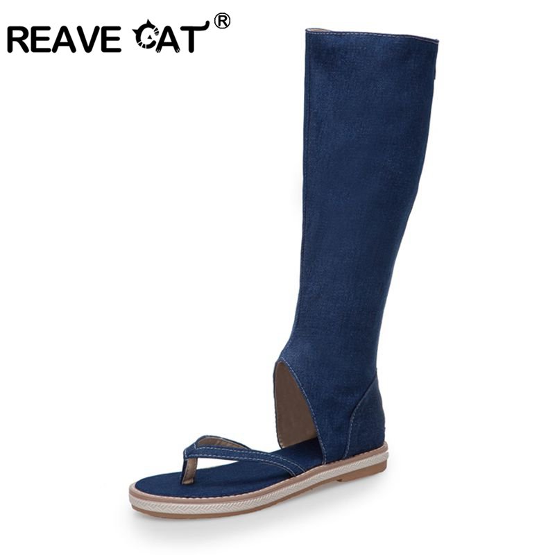 REAVE แมวรองเท้าคลิปนิ้วเท้ารอ - Women Fashion Jeans บทวิจารณ์และราคา