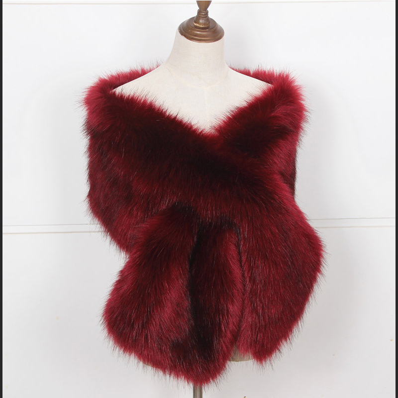 Faux Fox ขนสัตว์ผู้หญิง Wraps  - Women'S Fashion Poncho บทวิจารณ์และราคา