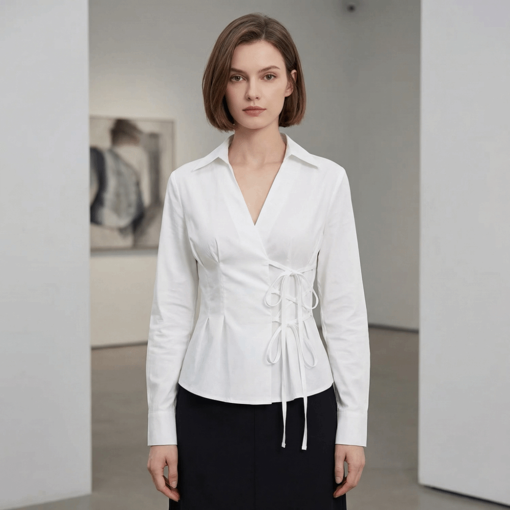 เสื้อเชิ้ตแฟชั่นแขนยาวทรงเข้าร - Women'S Y2K Fashion Aesthetic บทวิจารณ์และราคา