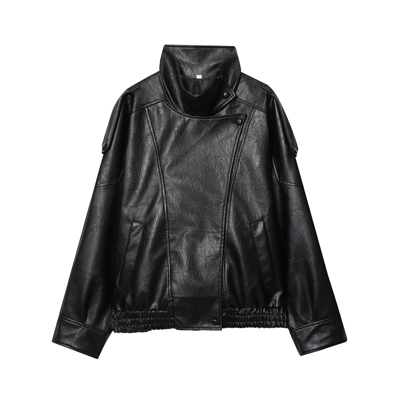 เสื้อแจ็คเก็ตผู้หญิงหนังเทียมส - Women'S Fashion Bomber Jacket บทวิจารณ์และราคา