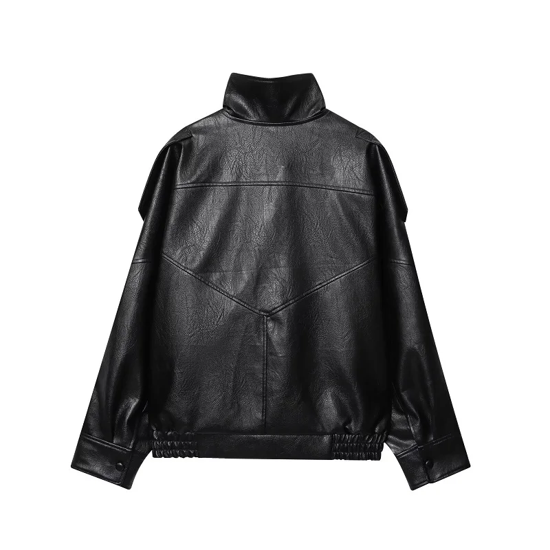 เสื้อแจ็คเก็ตผู้หญิงหนังเทียมส - Women'S Fashion Bomber Jacket บทวิจารณ์และราคา