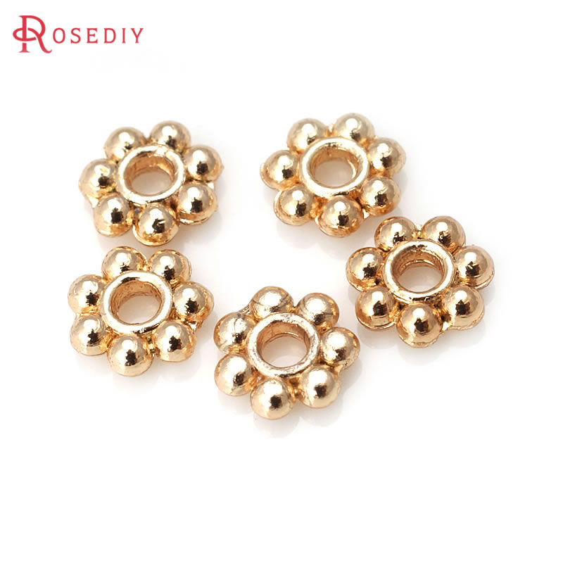 ลูกปัดทองเหลืองสีทอง 18K รูปดอ - Women Fashion Jewellery บทวิจารณ์และราคา