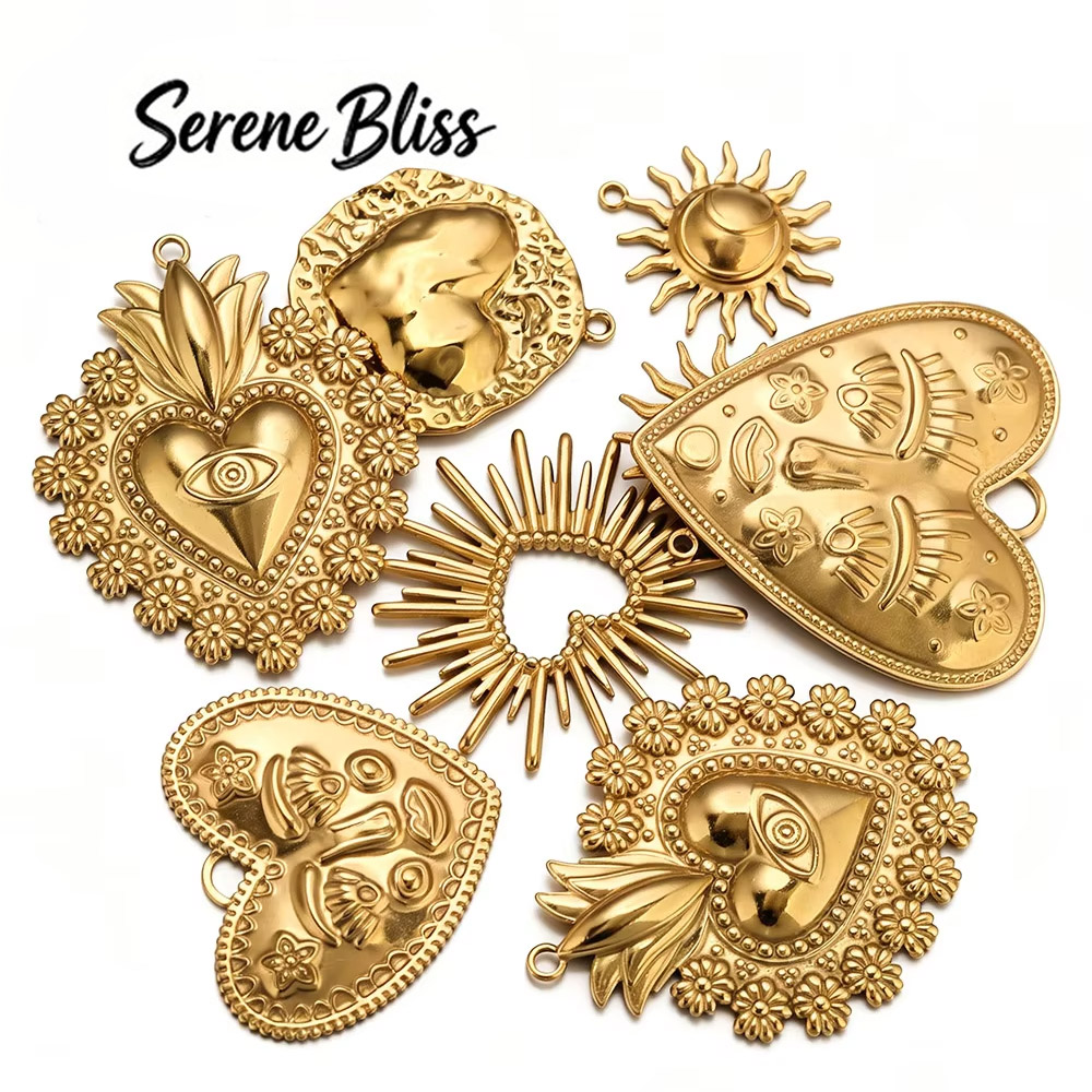 จี้รูปหัวใจขนาดใหญ่ 5 ชิ้น ทำจ - Women Fashion Jewellery บทวิจารณ์และราคา