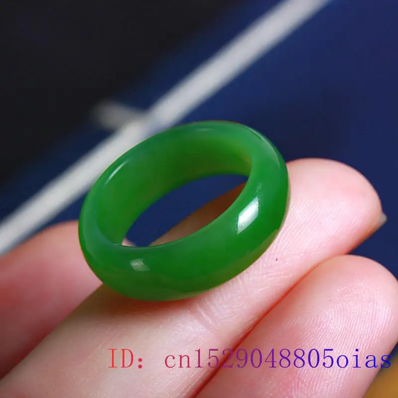 สีเขียวธรรมชาติ Hetian หยกแหวน - Women Fashion Jewellery บทวิจารณ์และราคา