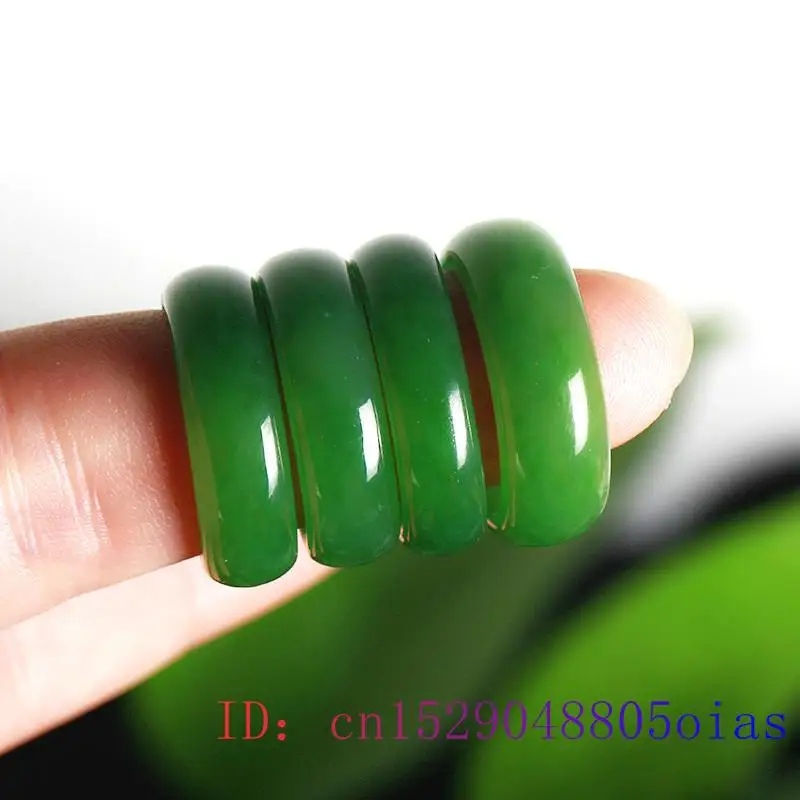 สีเขียวธรรมชาติ Hetian หยกแหวน - Women Fashion Jewellery บทวิจารณ์และราคา