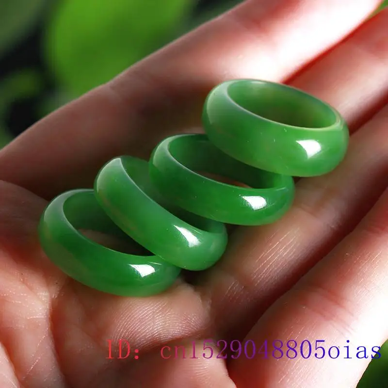 สีเขียวธรรมชาติ Hetian หยกแหวน - Women Fashion Jewellery บทวิจารณ์และราคา